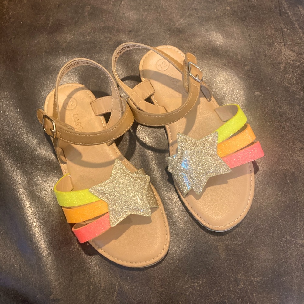 Cat & Jack Girls Sandals, Size 12